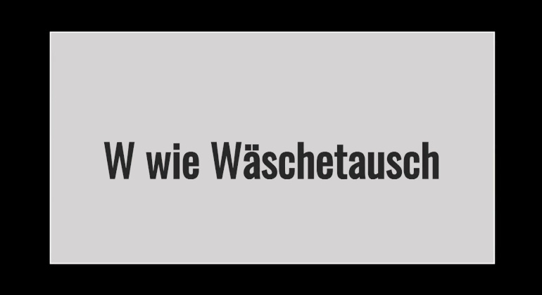 Wäschetausch